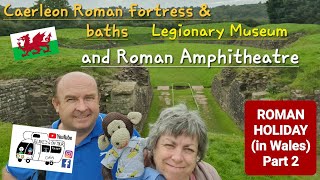 305 Caerleon Castle Roman Fortress and Baths Legionary Museum and Roman Amphitheatre Wales [upl. by Leachim]