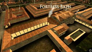 Animation of ancient Roman Fort in Caerleon Wales [upl. by Lisabet]