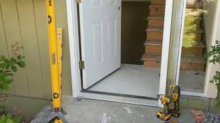 Jeld Wen Front Door Installation  Really crappy products and craftsmanship PART 1 [upl. by Maible718]