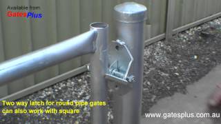 Gate Latch 2 way for round pipe and square [upl. by Able221]