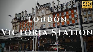 London Victoria Station Walk Through England 4K [upl. by Ruon]