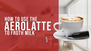 How To Use the AeroLatte To Froth Milk [upl. by Humberto]