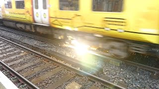 Merseyrail 507 009 making arcs at Birkdale station [upl. by Scriven844]