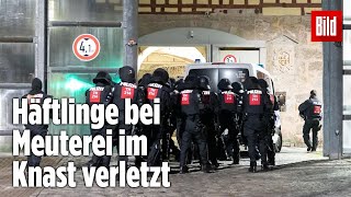 Gefängnismeuterei Polizei stürmt Knast in Thüringen  JVA Untermaßfeld [upl. by Arleyne]